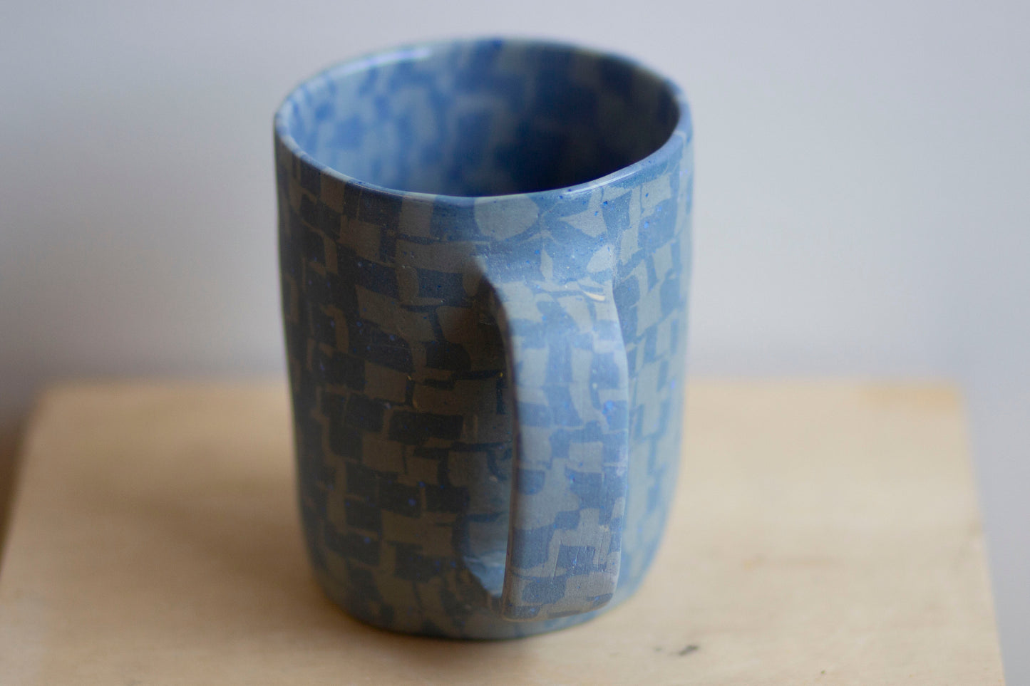 blue on blue mug