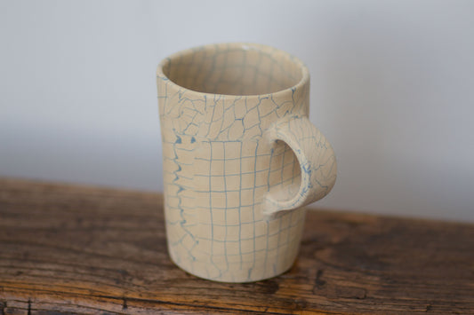 white and blue mug #2
