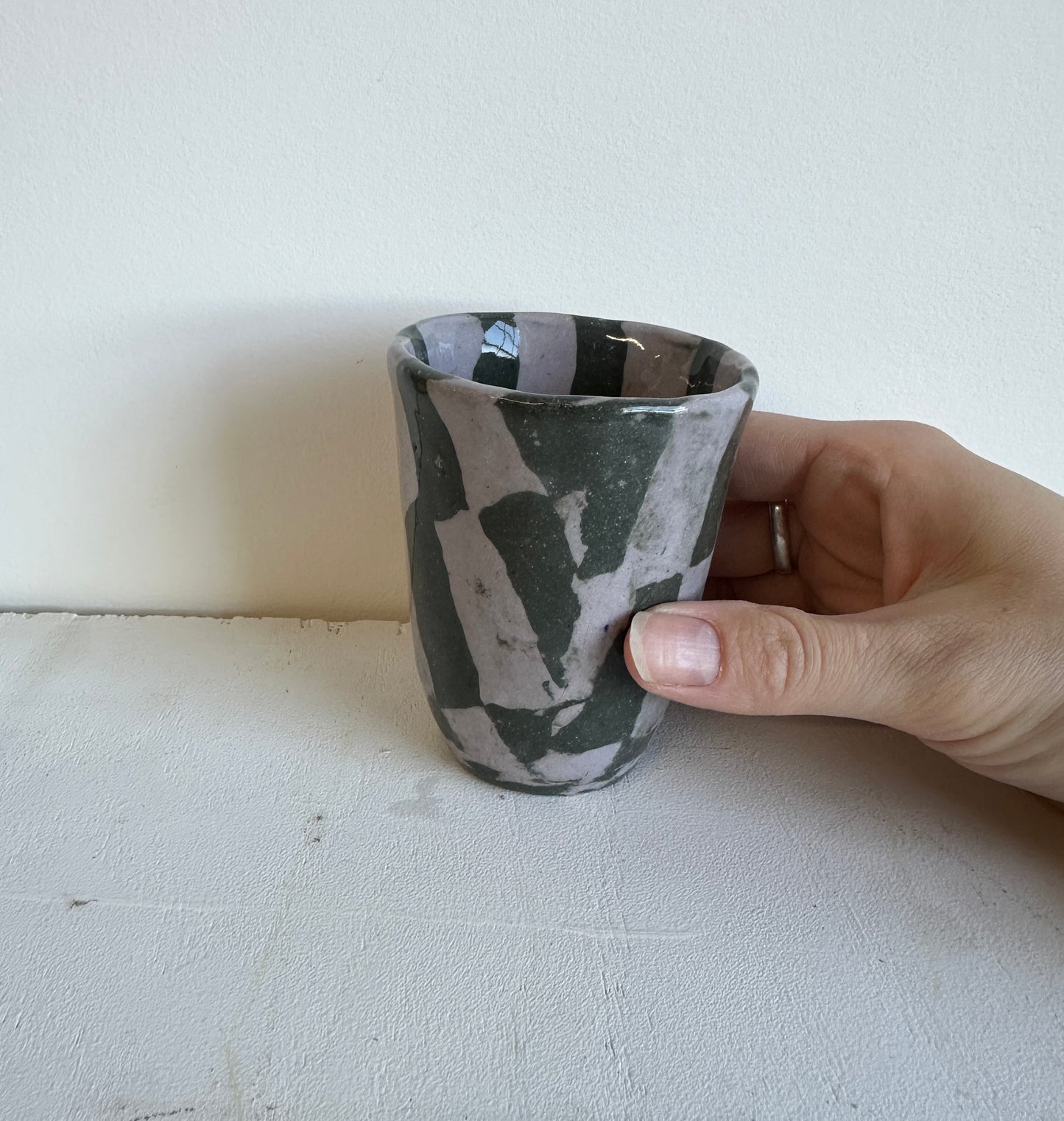 small lavender & sage cup #1