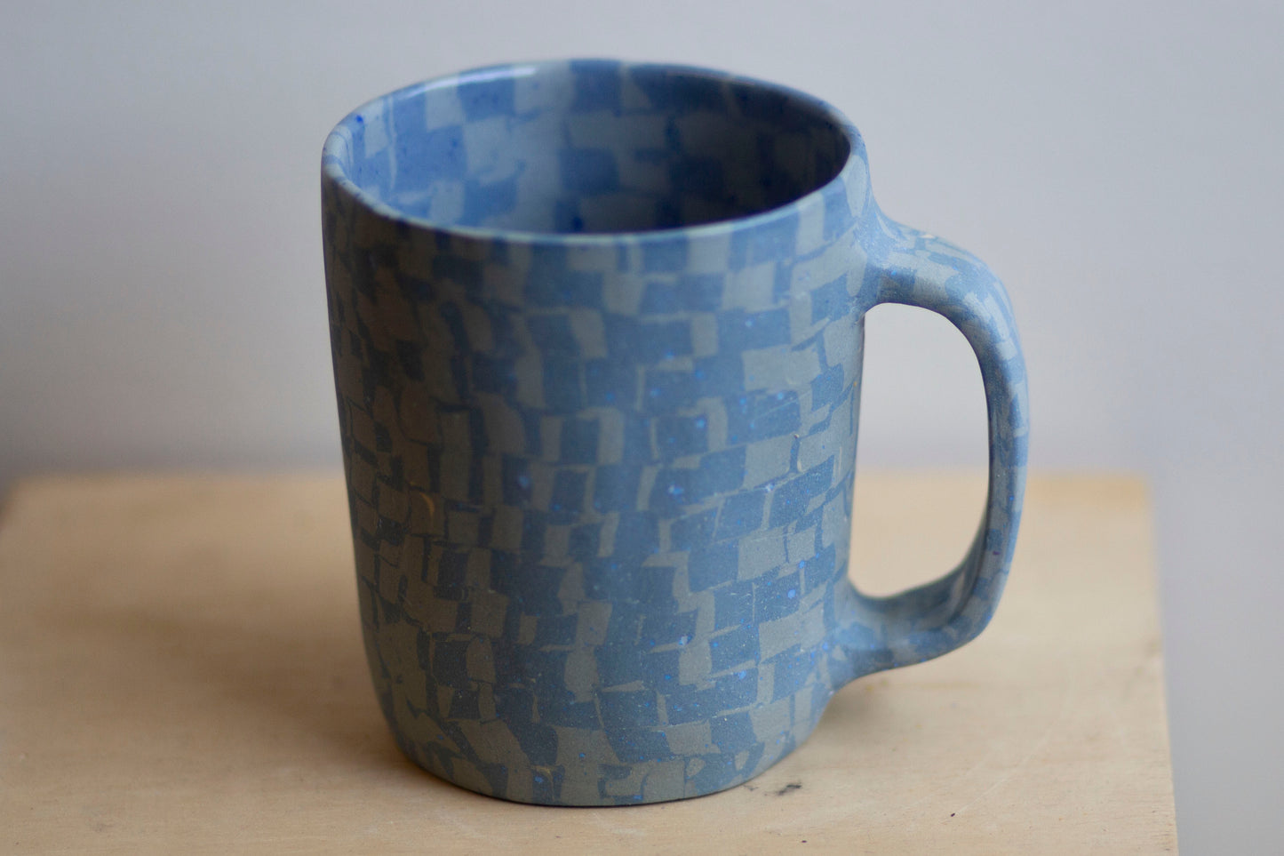 blue on blue mug