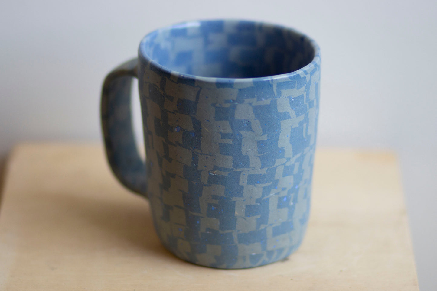 blue on blue mug