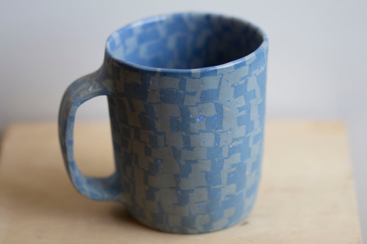 blue on blue mug