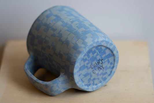 blue on blue mug