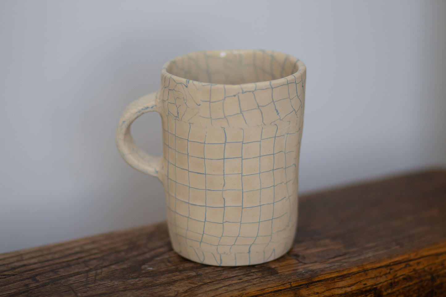 white and blue mug #2