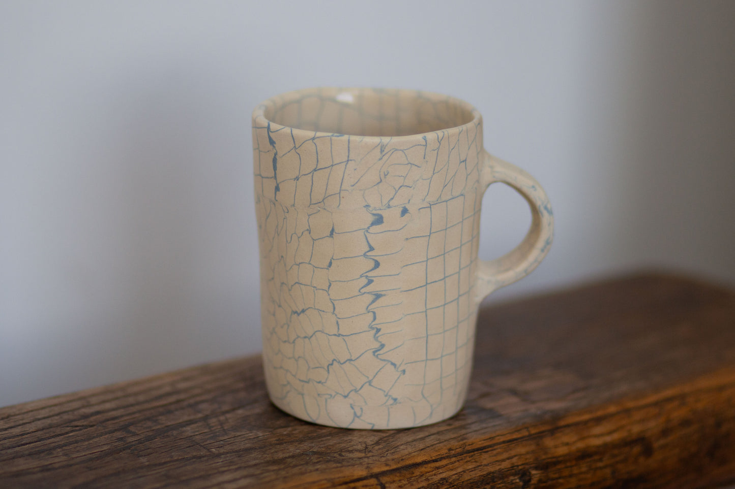 white and blue mug #2