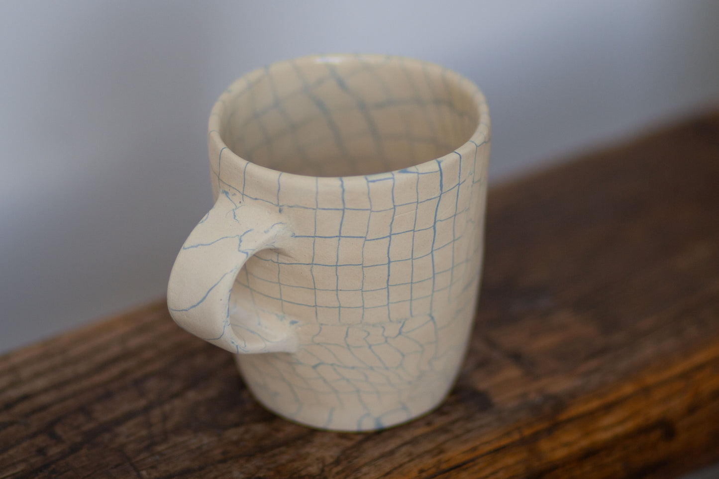 white and blue mug #3